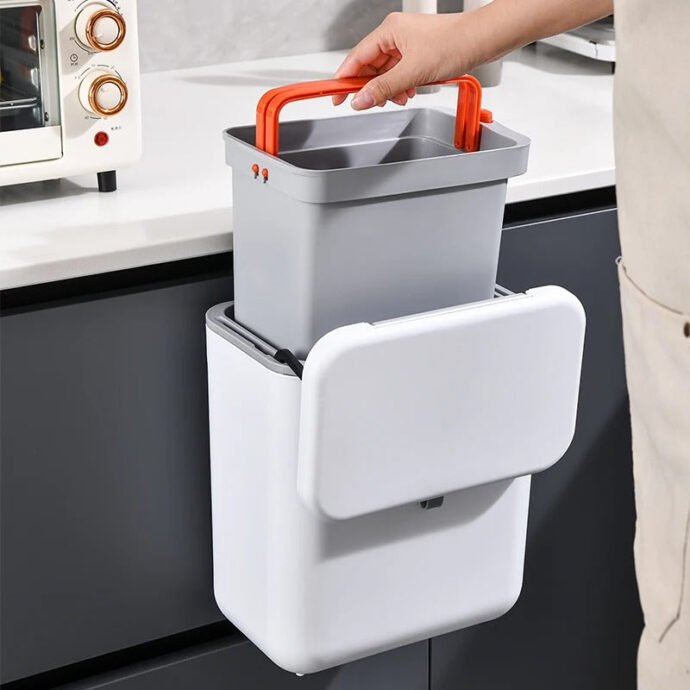 Poubelle Murale de Cuisine – Design Élégant et Pratique - Image 4